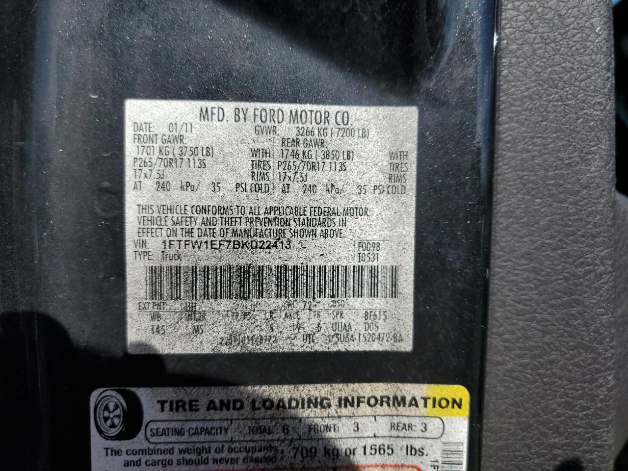 2011 FORD F-150