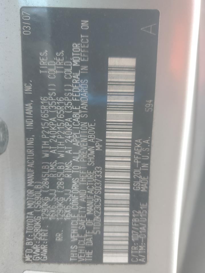 2007 TOYOTA SIENNA