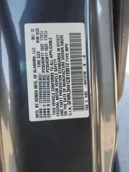 2012 HONDA ODYSSEY