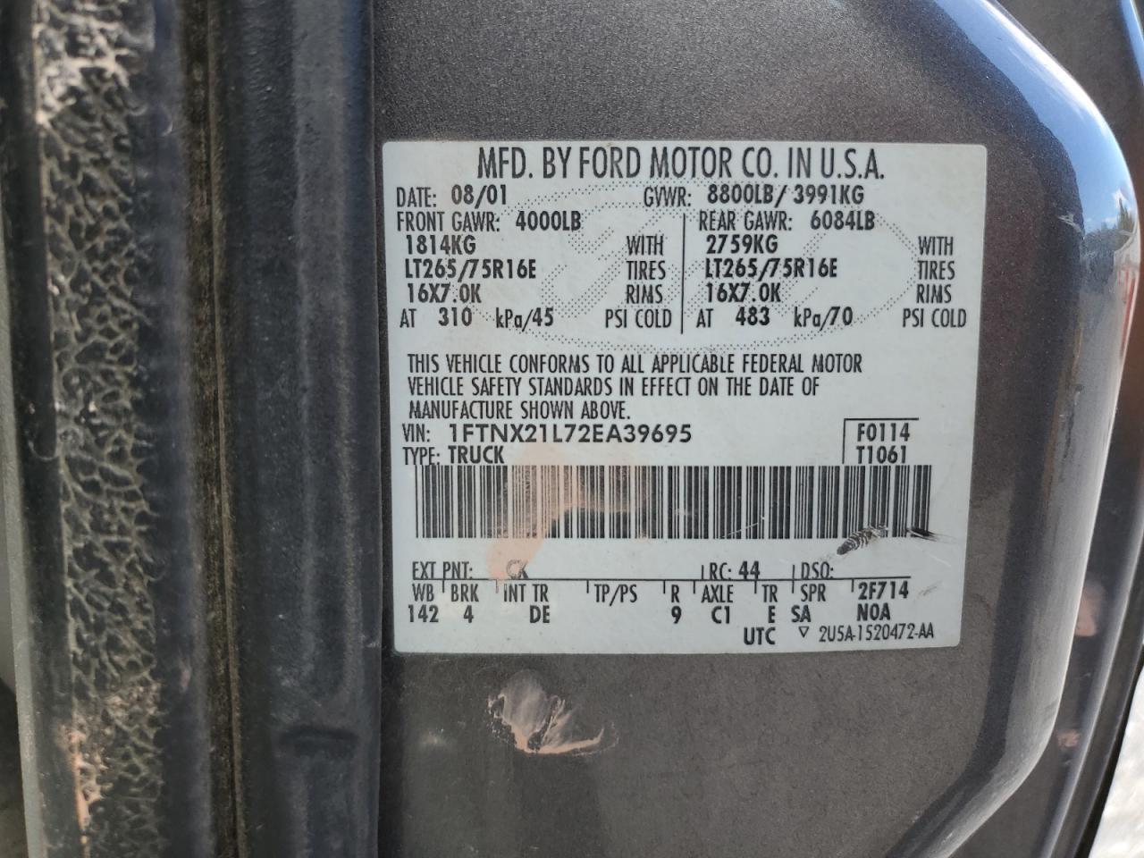 2002 FORD F-250