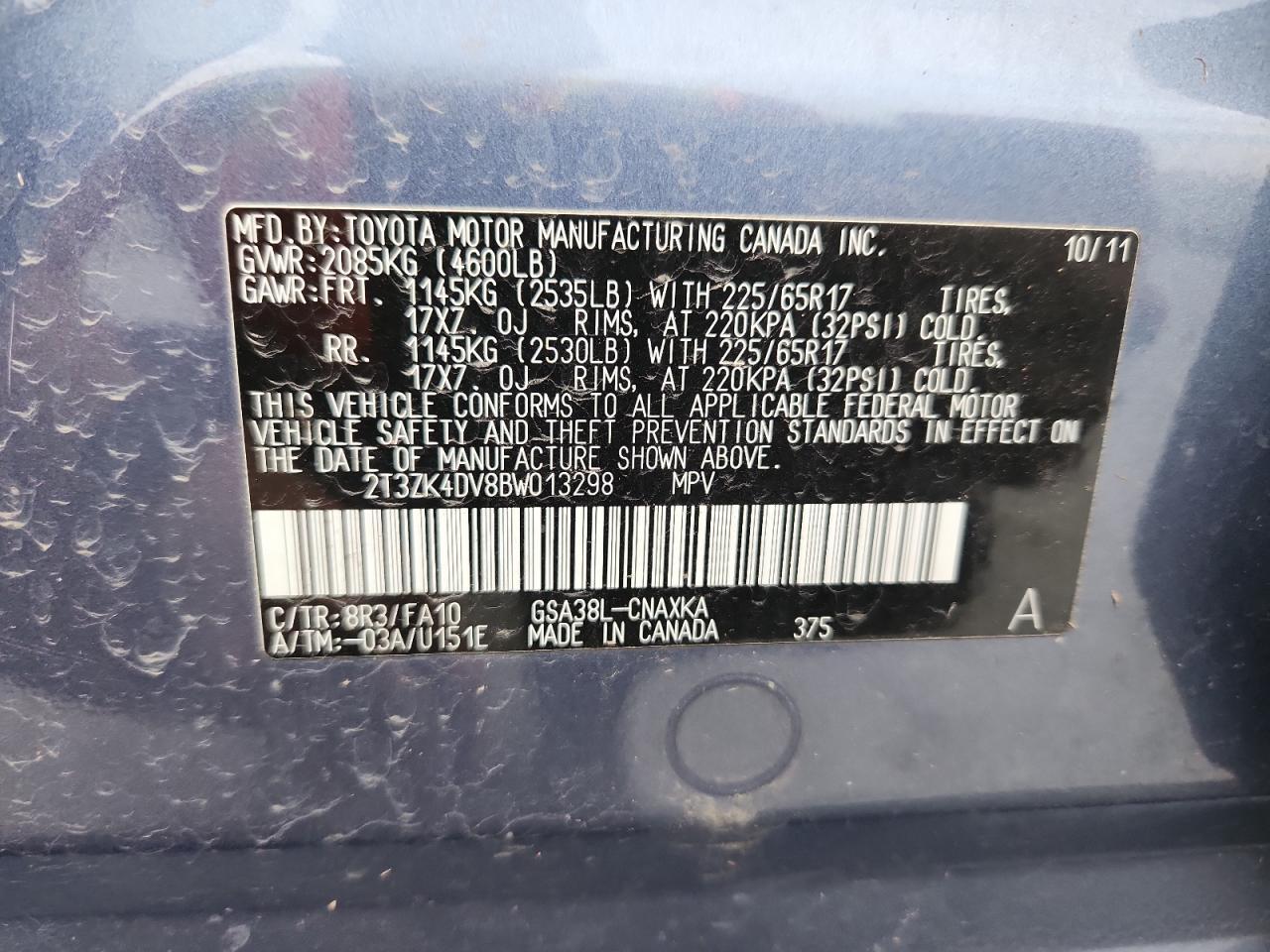 2011 TOYOTA RAV4