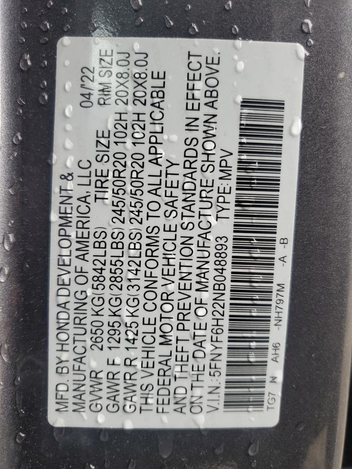 2022 HONDA PILOT