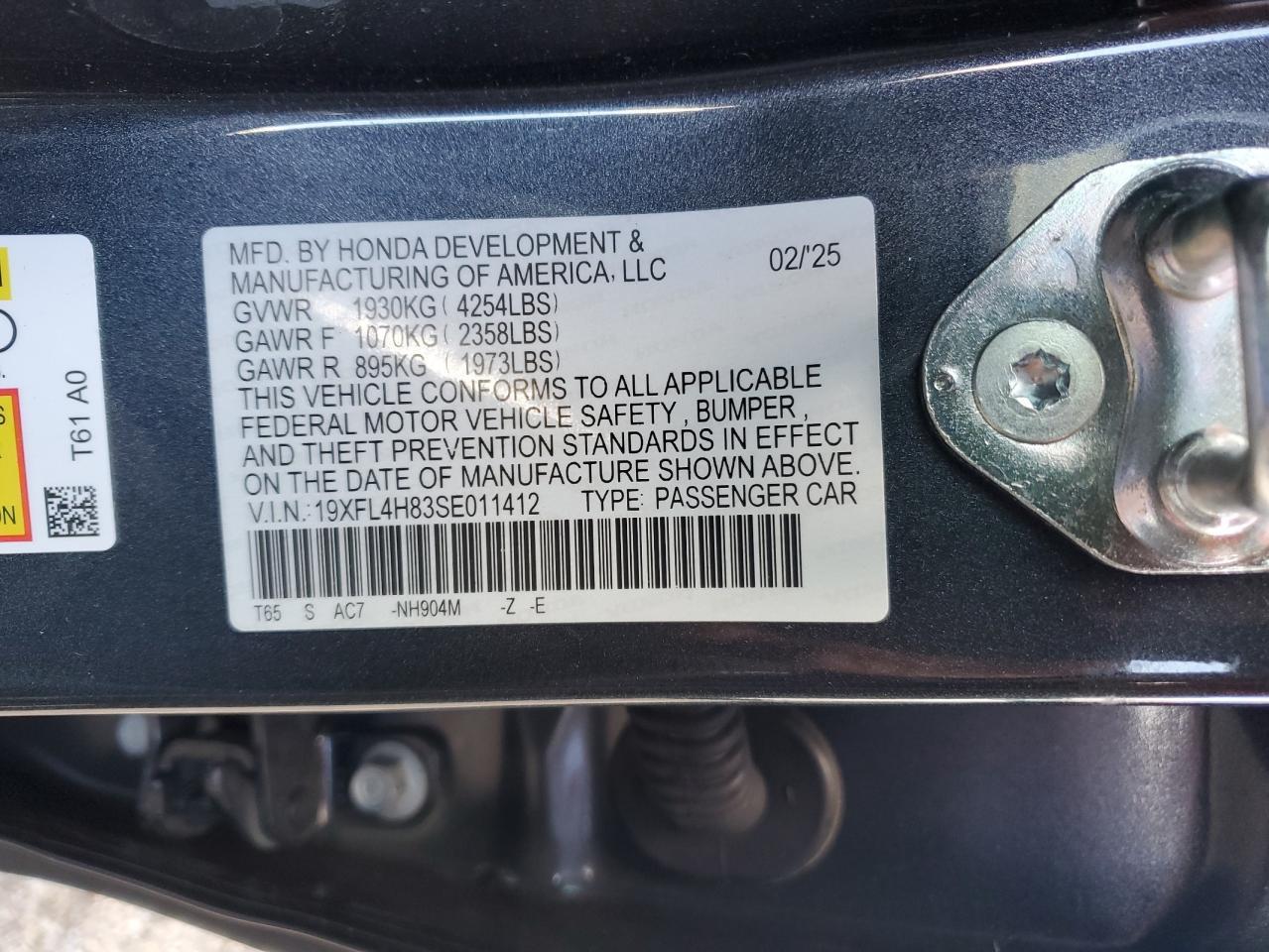 2025 HONDA CIVIC