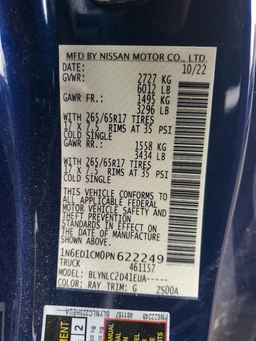 2023 NISSAN Frontier