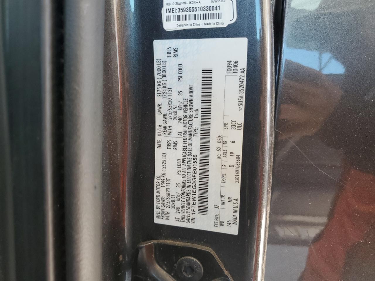 2016 FORD F-150