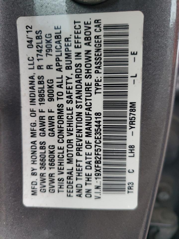 2012 HONDA CIVIC