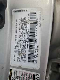 2005 TOYOTA COROLLA