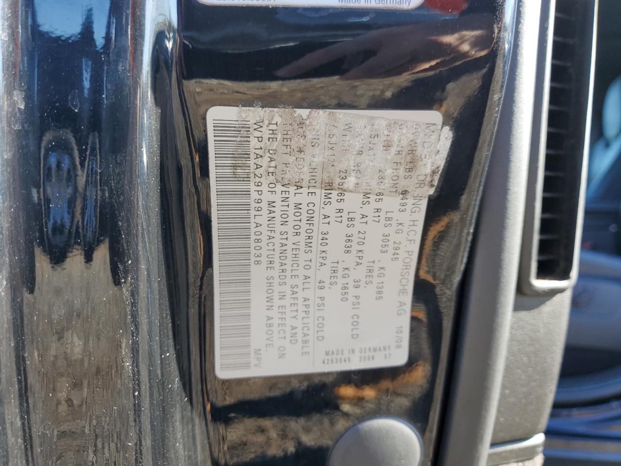 2009 PORSCHE CAYENNE