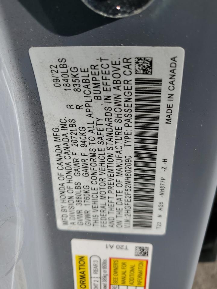 2022 HONDA CIVIC