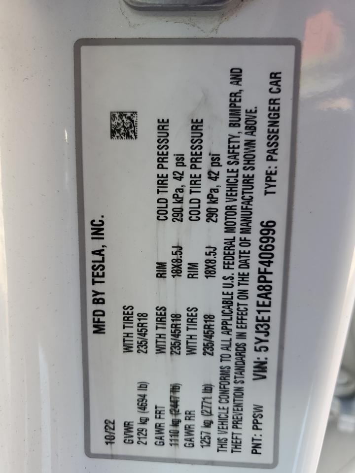 2023 TESLA MODEL 3