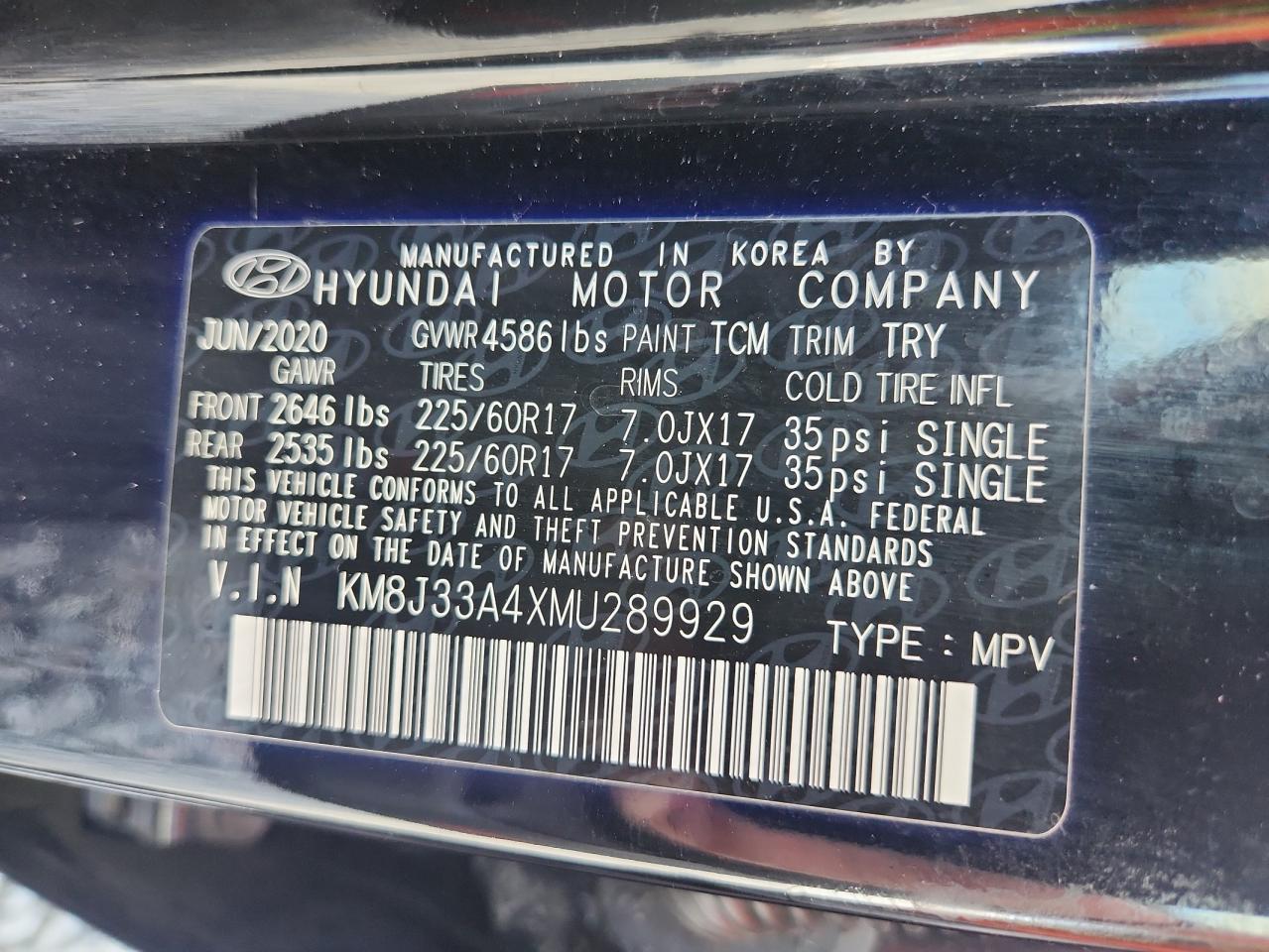 2021 HYUNDAI TUCSON