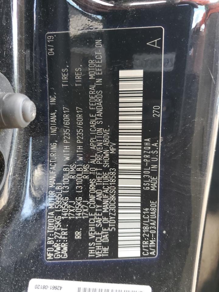 2019 TOYOTA SIENNA