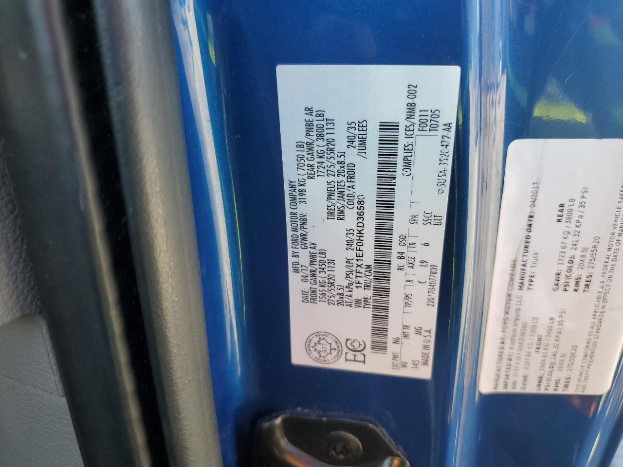 2017 FORD F-150