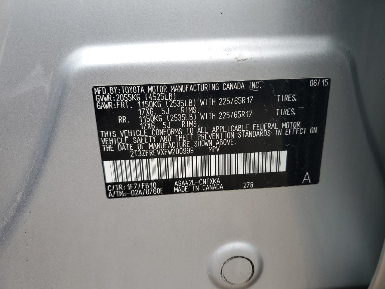 2015 TOYOTA RAV4