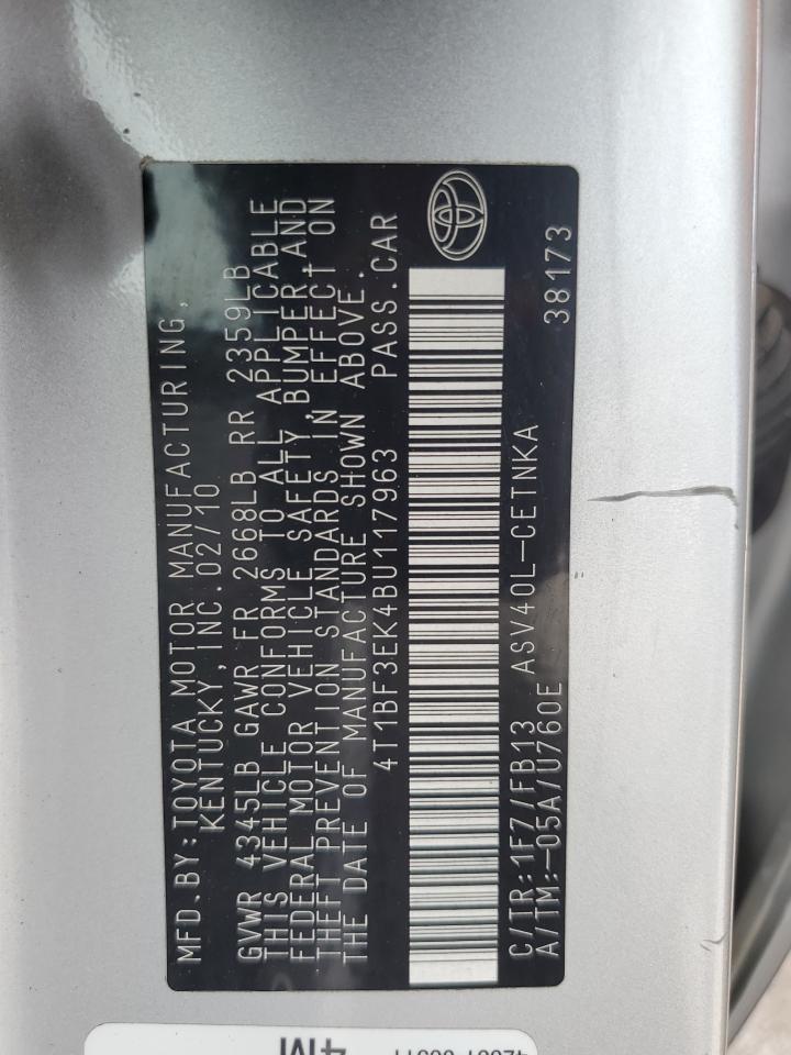 2011 TOYOTA CAMRY