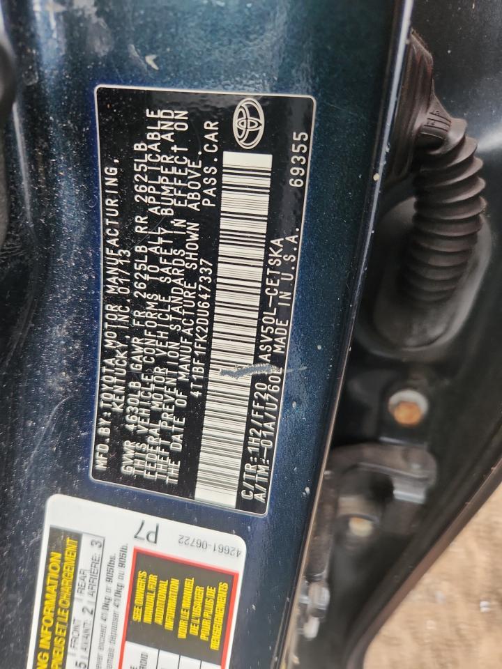 2013 TOYOTA CAMRY