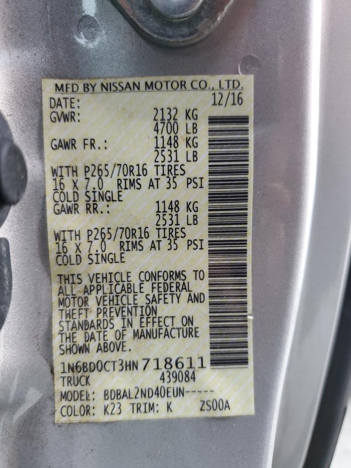 2017 NISSAN Frontier