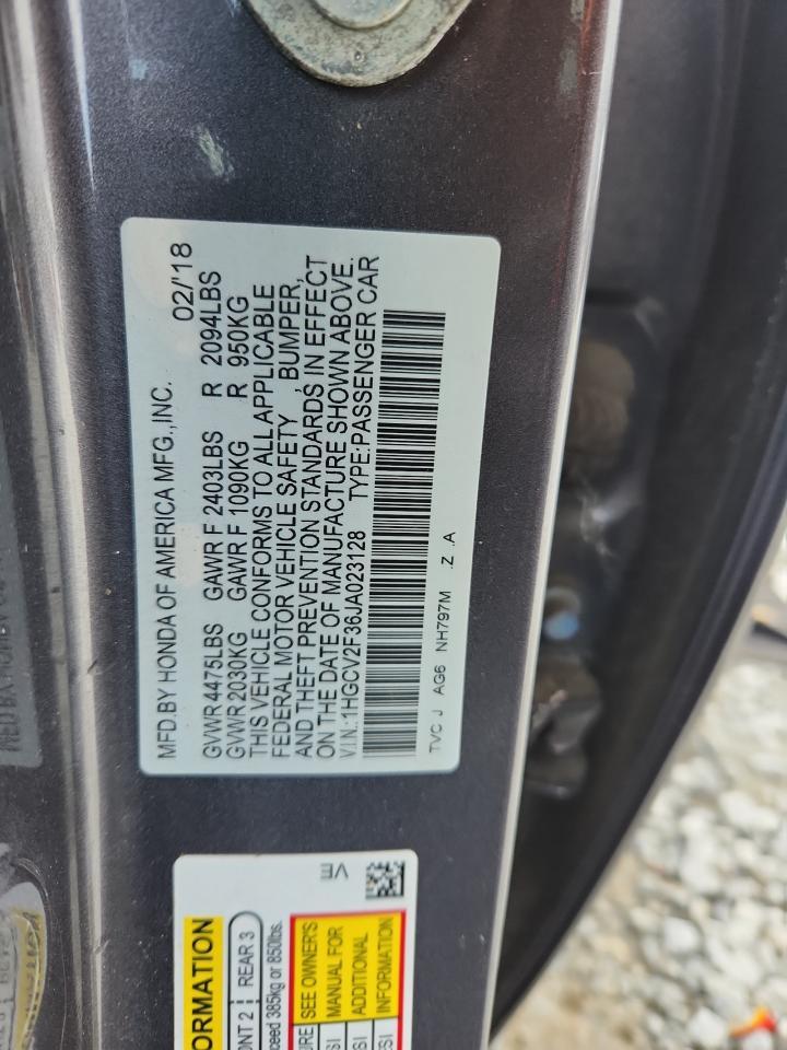 2018 HONDA ACCORD