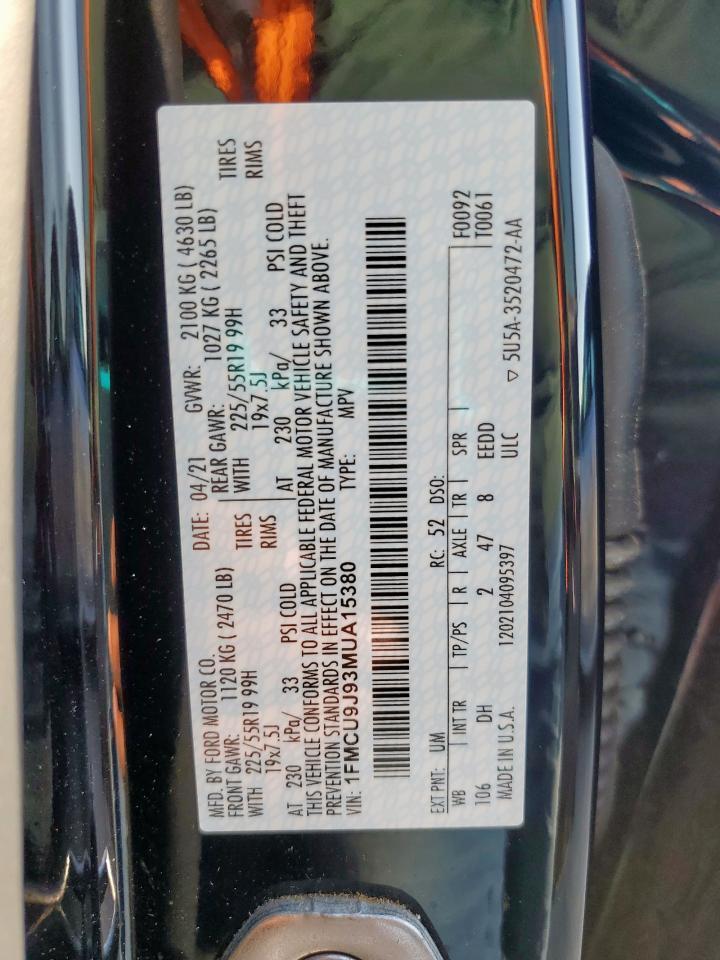 2021 FORD ESCAPE