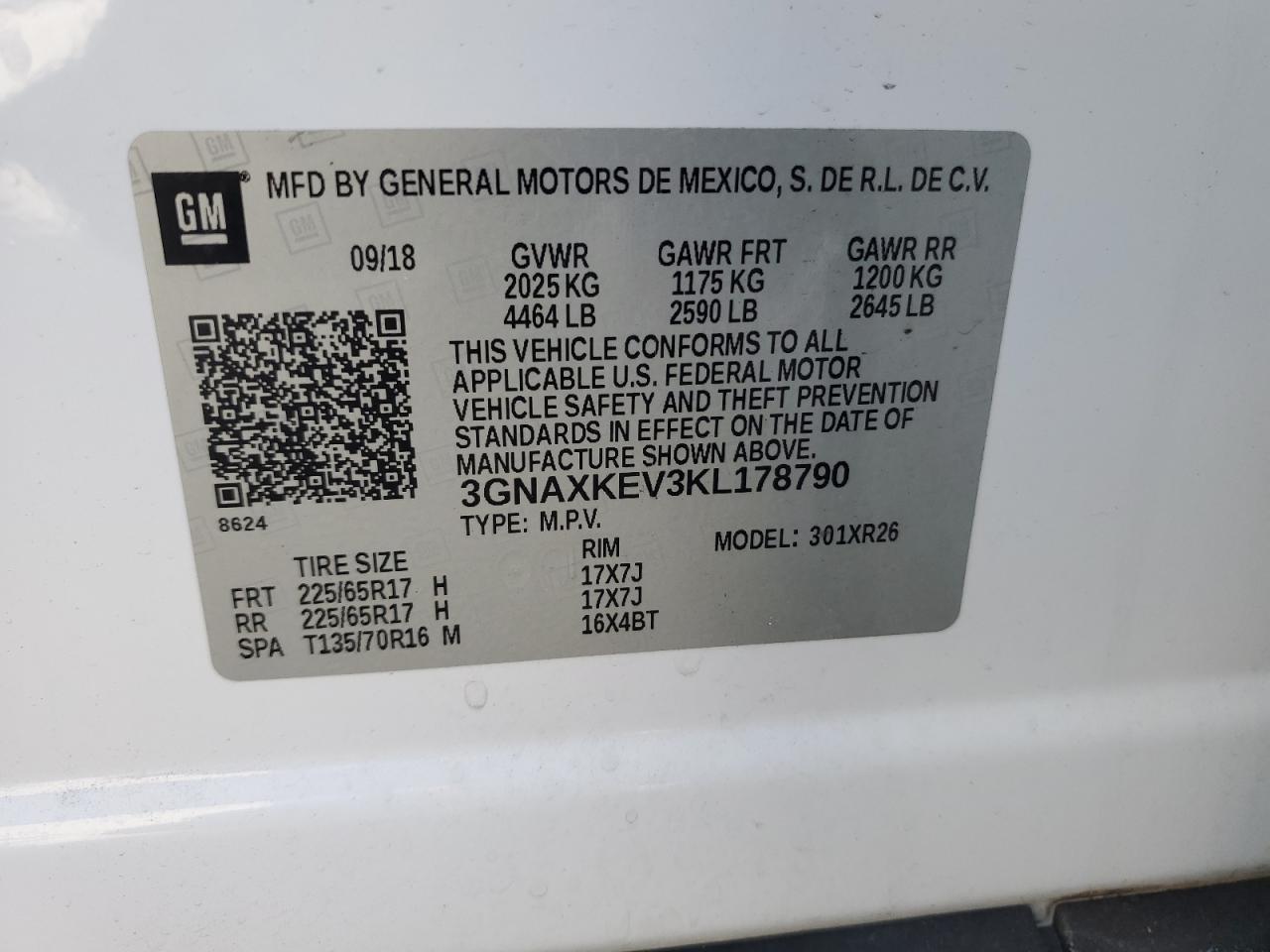 2019 CHEVROLET EQUINOX