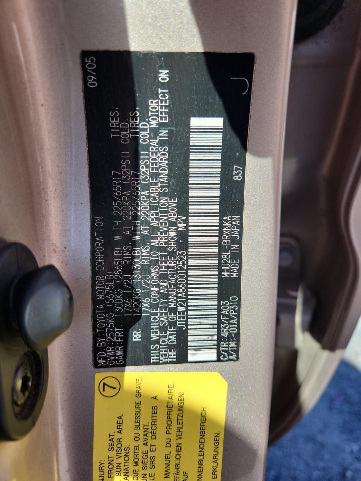 2006 TOYOTA HIGHLANDER