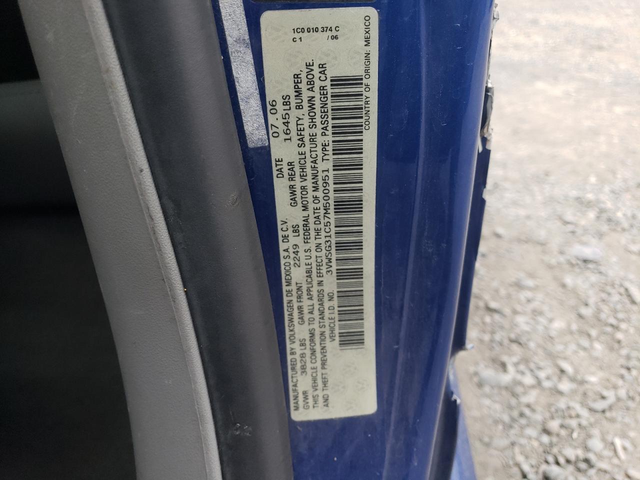 2007 VOLKSWAGEN Beetle