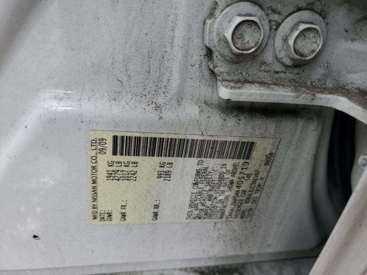 2010 NISSAN ALTIMA
