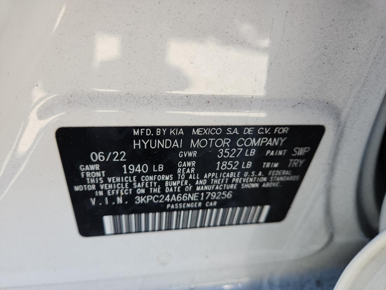 2022 HYUNDAI ACCENT