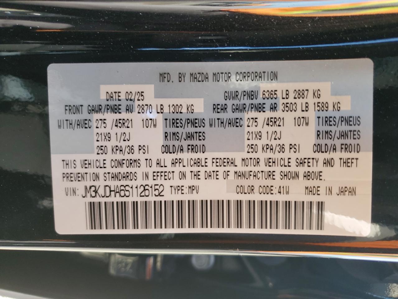 2025 MAZDA Cx-70