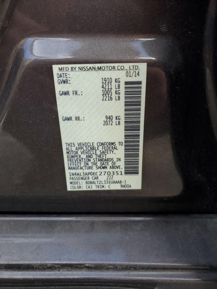 2014 NISSAN ALTIMA