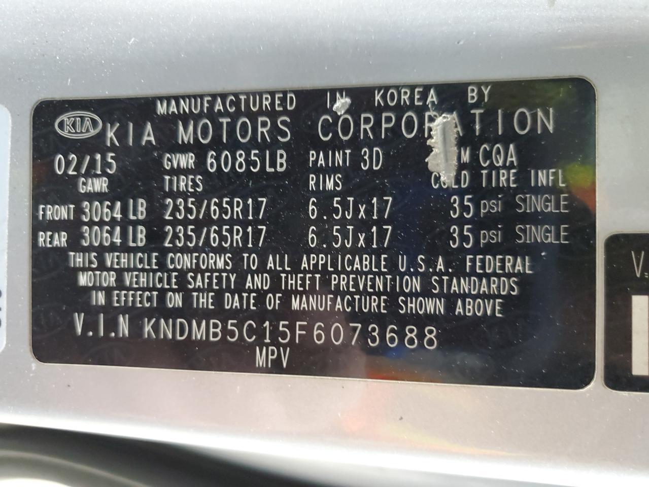 2015 KIA SEDONA