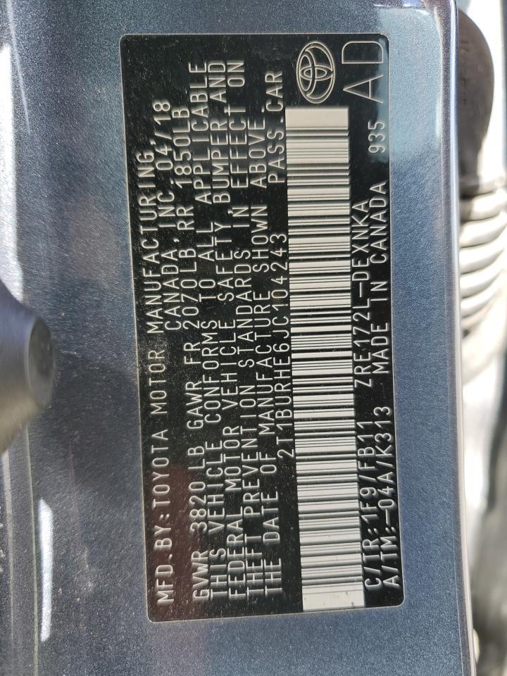 2018 TOYOTA COROLLA
