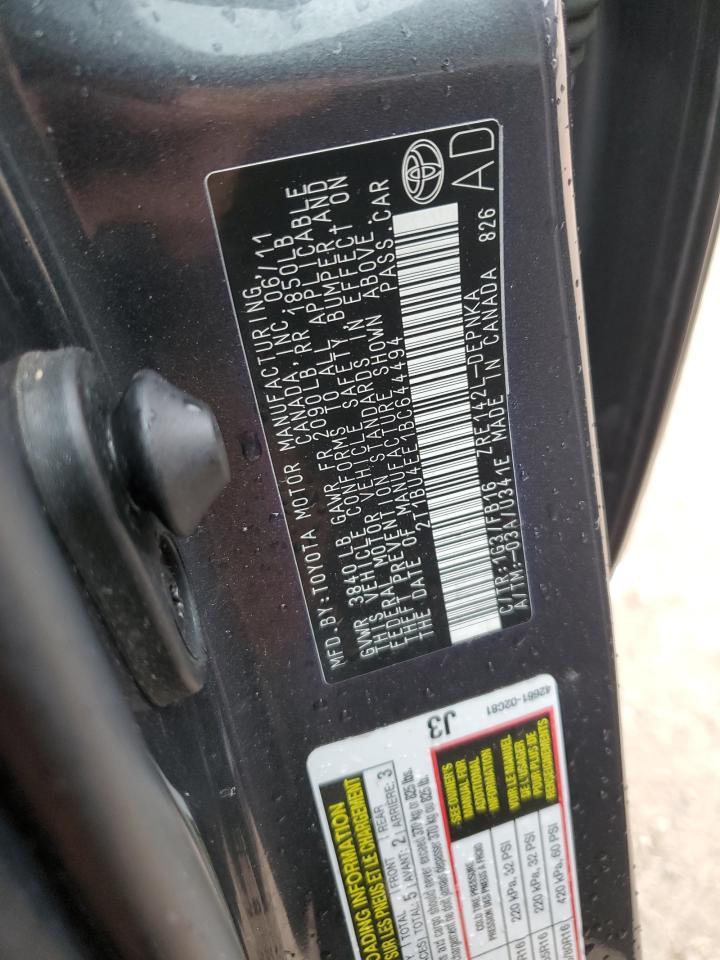 2011 TOYOTA COROLLA