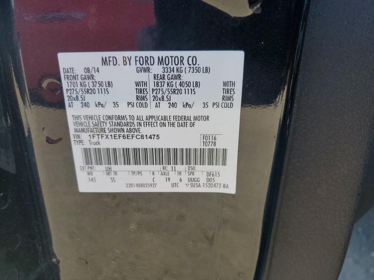 2014 FORD F-150