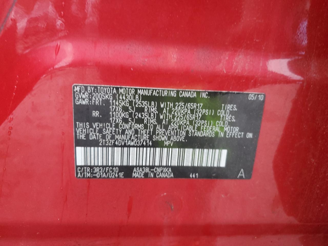 2010 TOYOTA RAV4