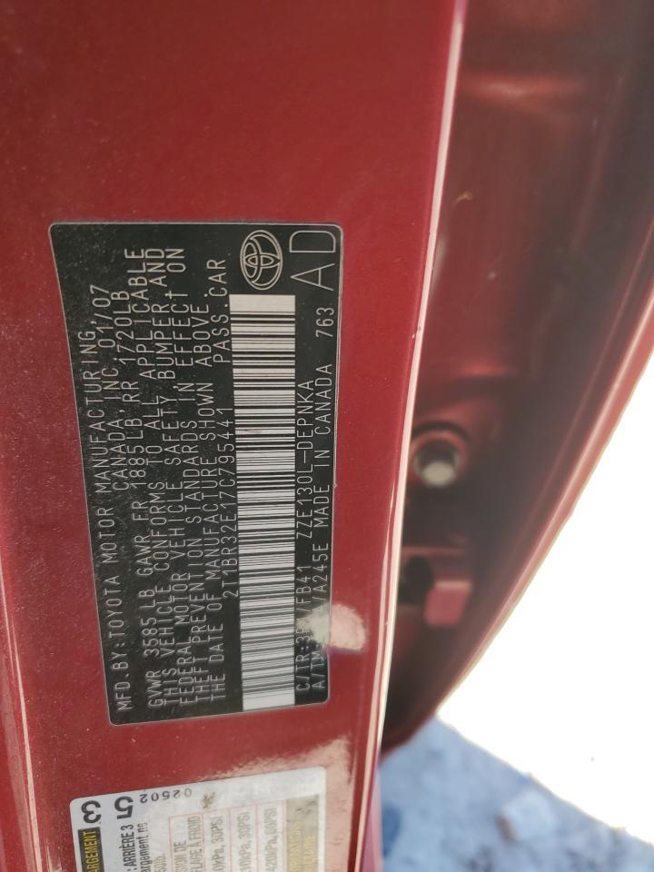 2007 TOYOTA COROLLA