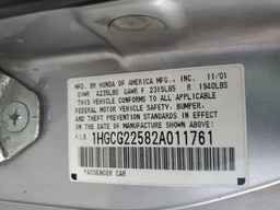 2002 HONDA ACCORD