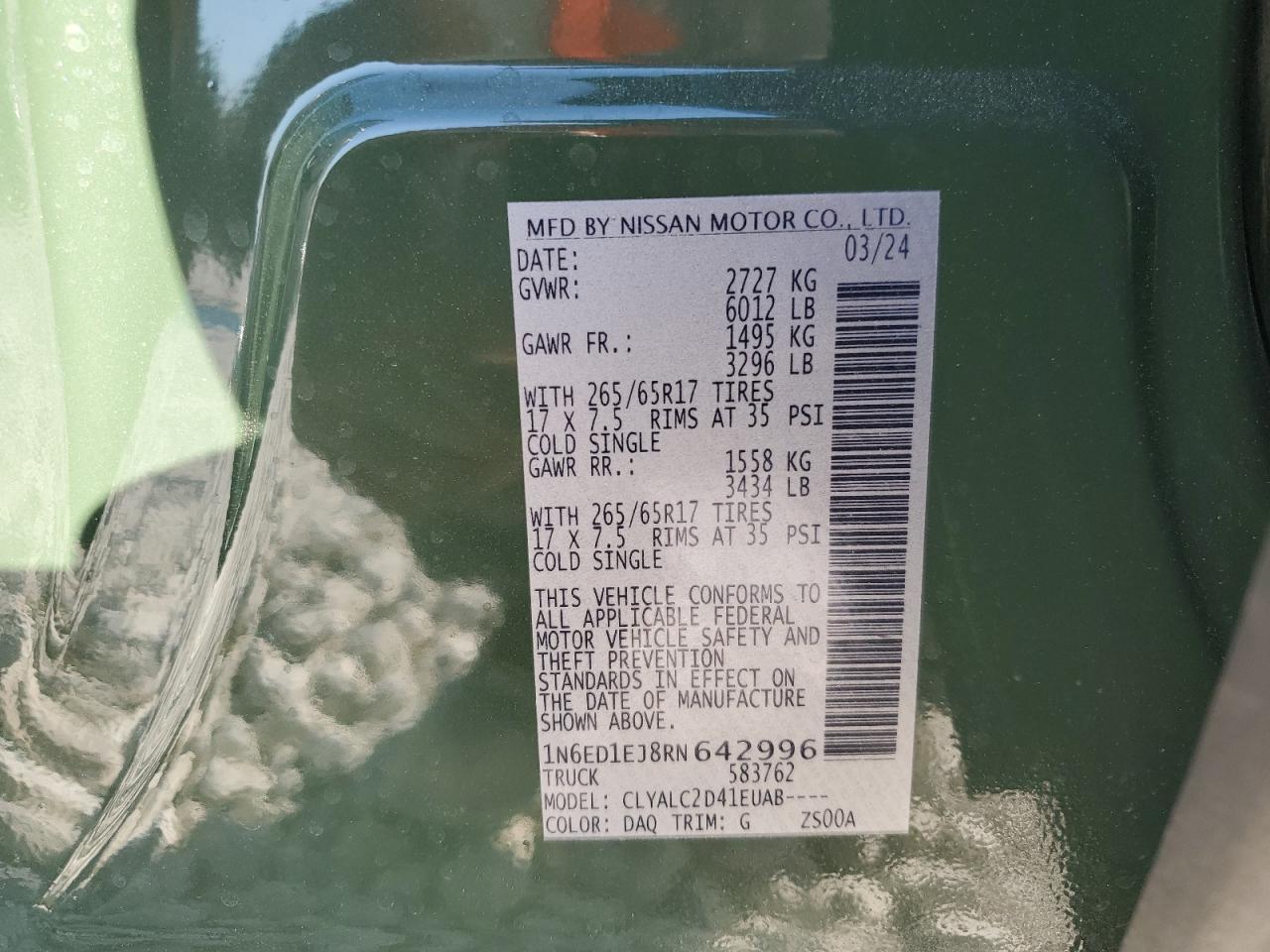 2024 NISSAN Frontier