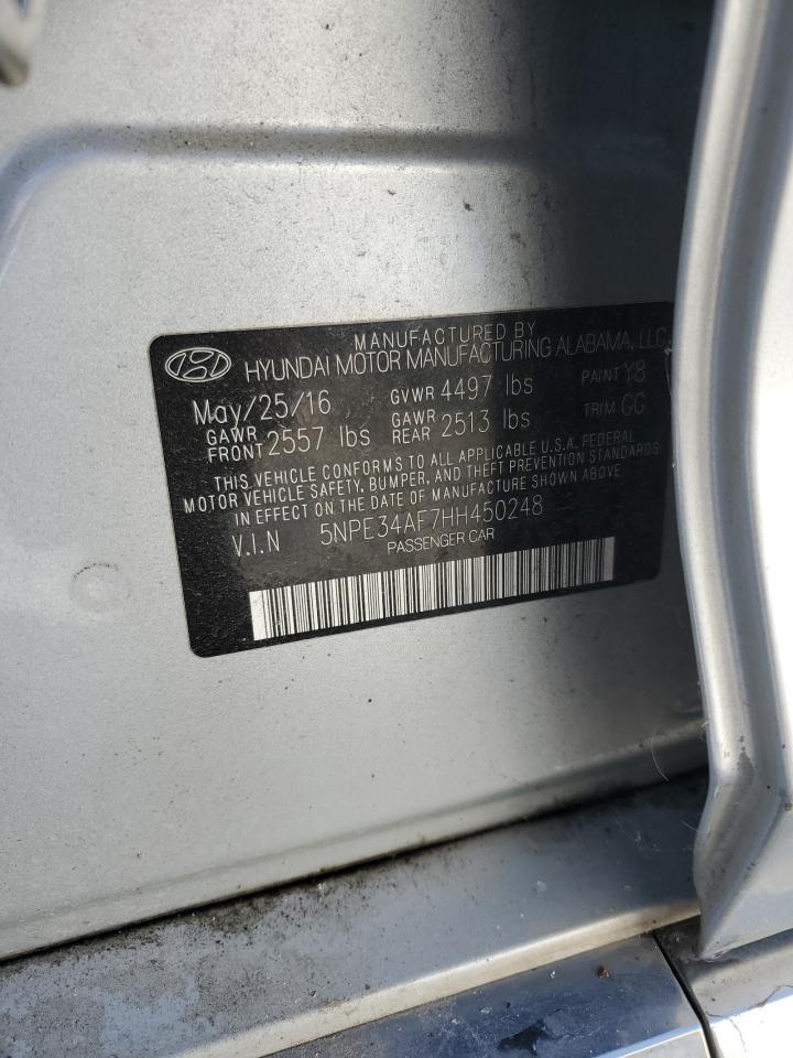 2017 HYUNDAI SONATA