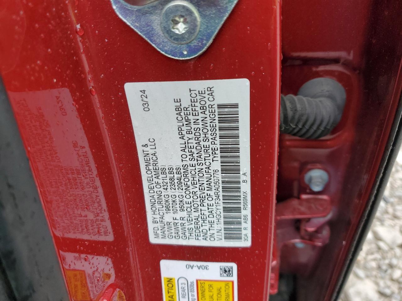 2024 HONDA ACCORD