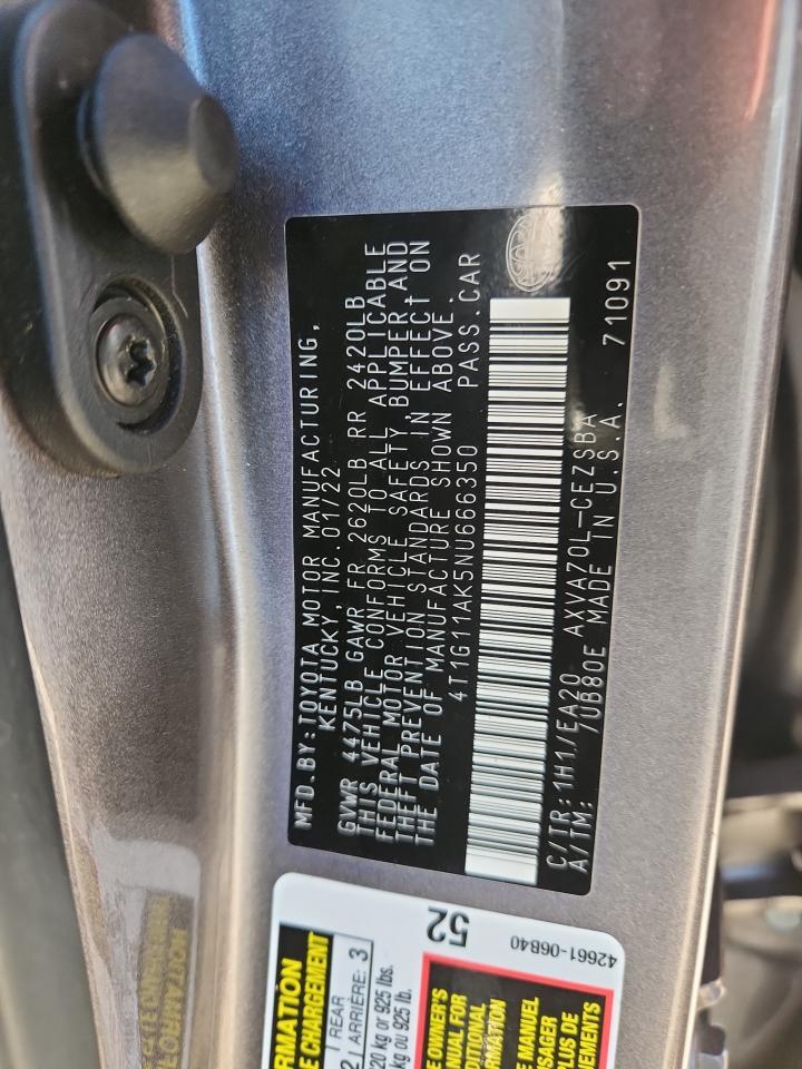 2022 TOYOTA CAMRY