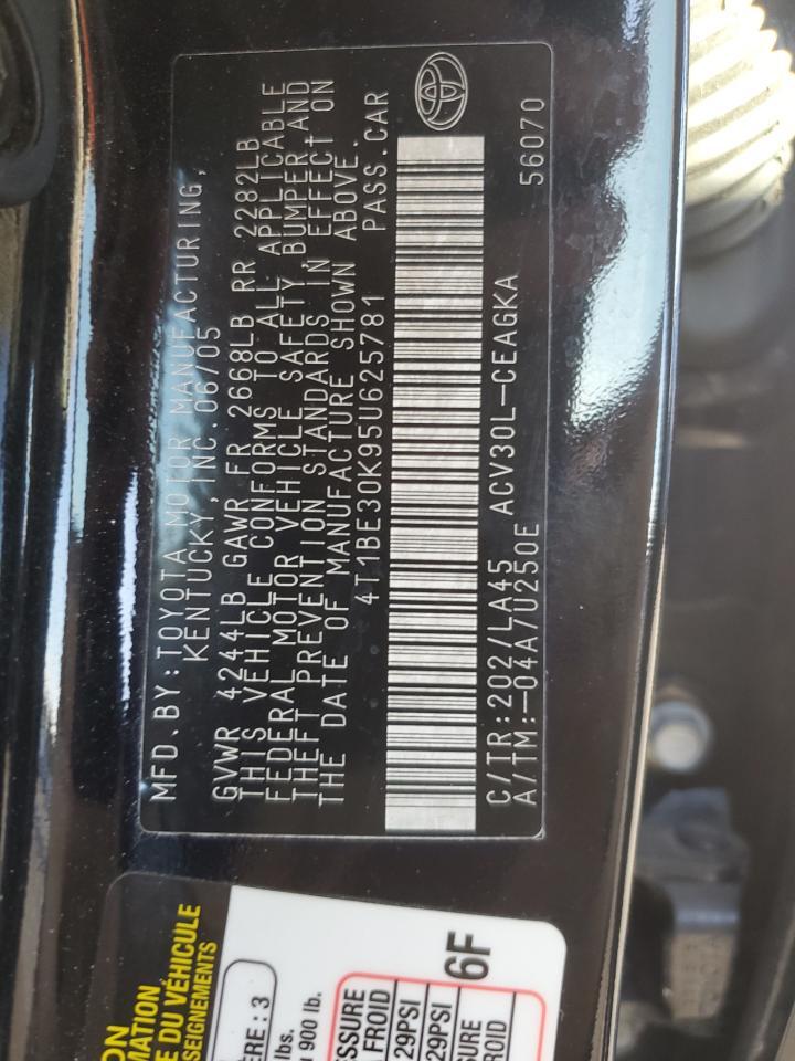 2005 TOYOTA CAMRY