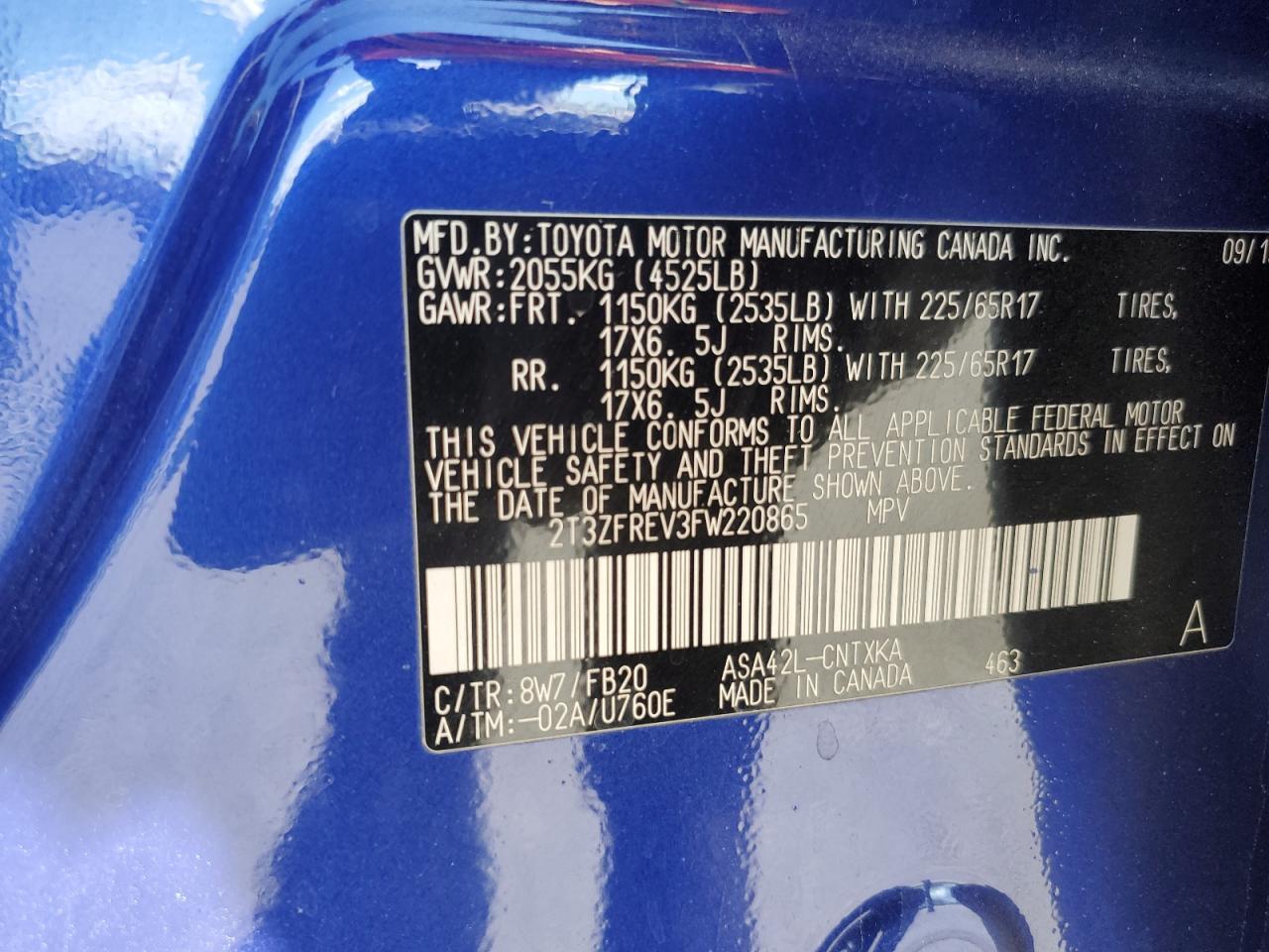 2015 TOYOTA RAV4