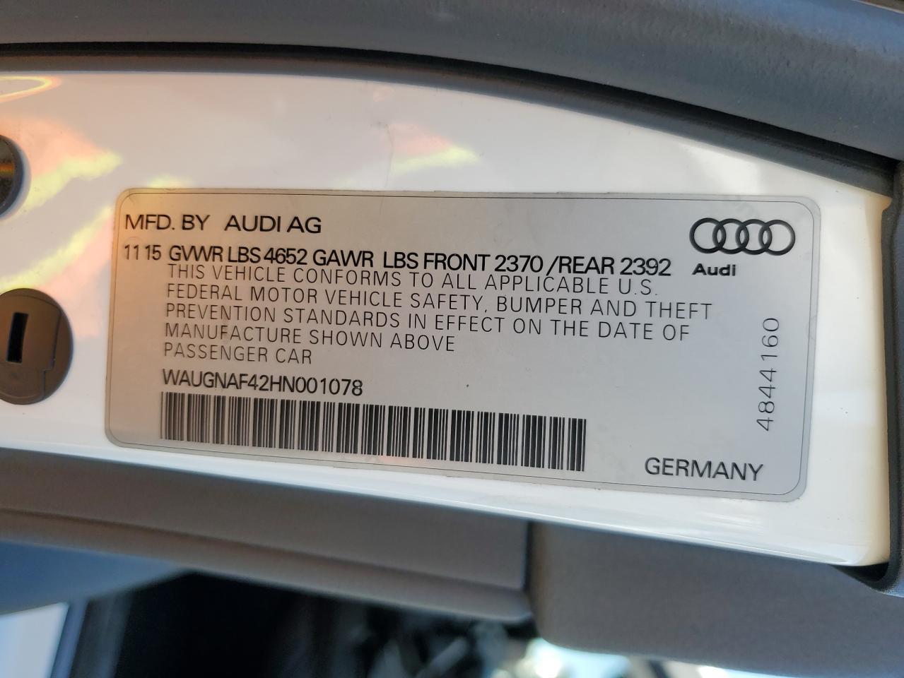 2017 AUDI A4
