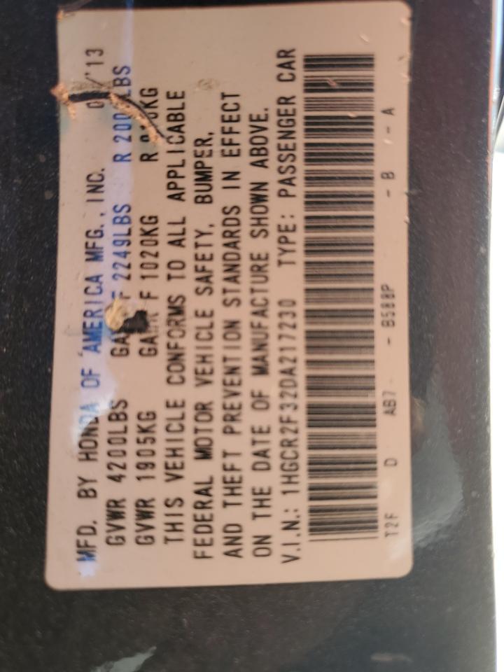 2013 HONDA ACCORD