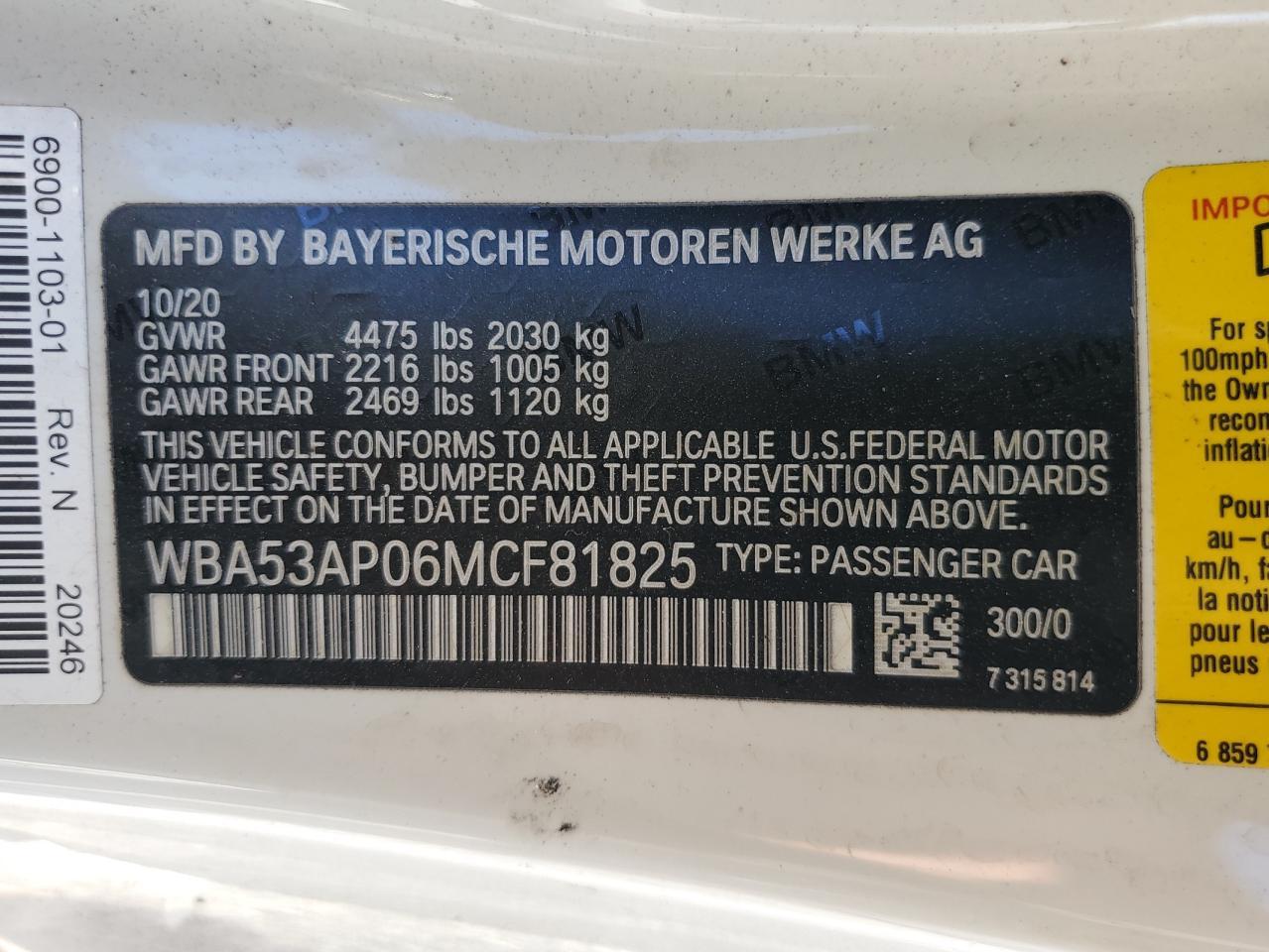 2021 BMW 4 Series
