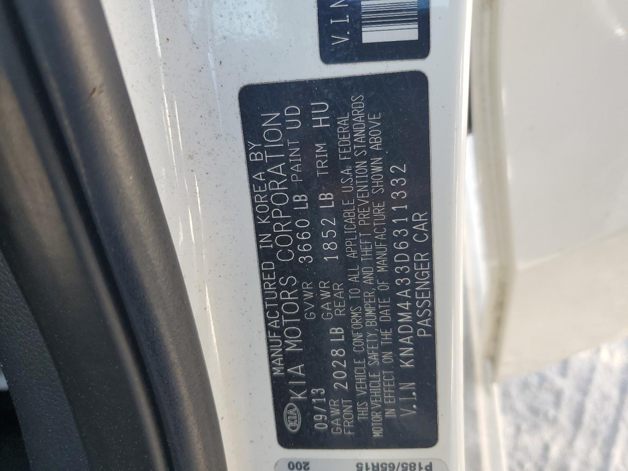 2013 KIA RIO