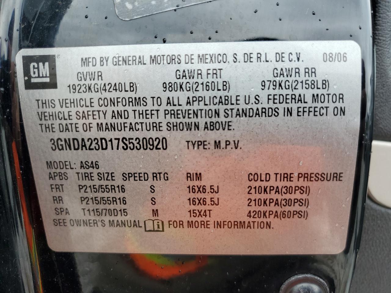 2007 CHEVROLET HHR