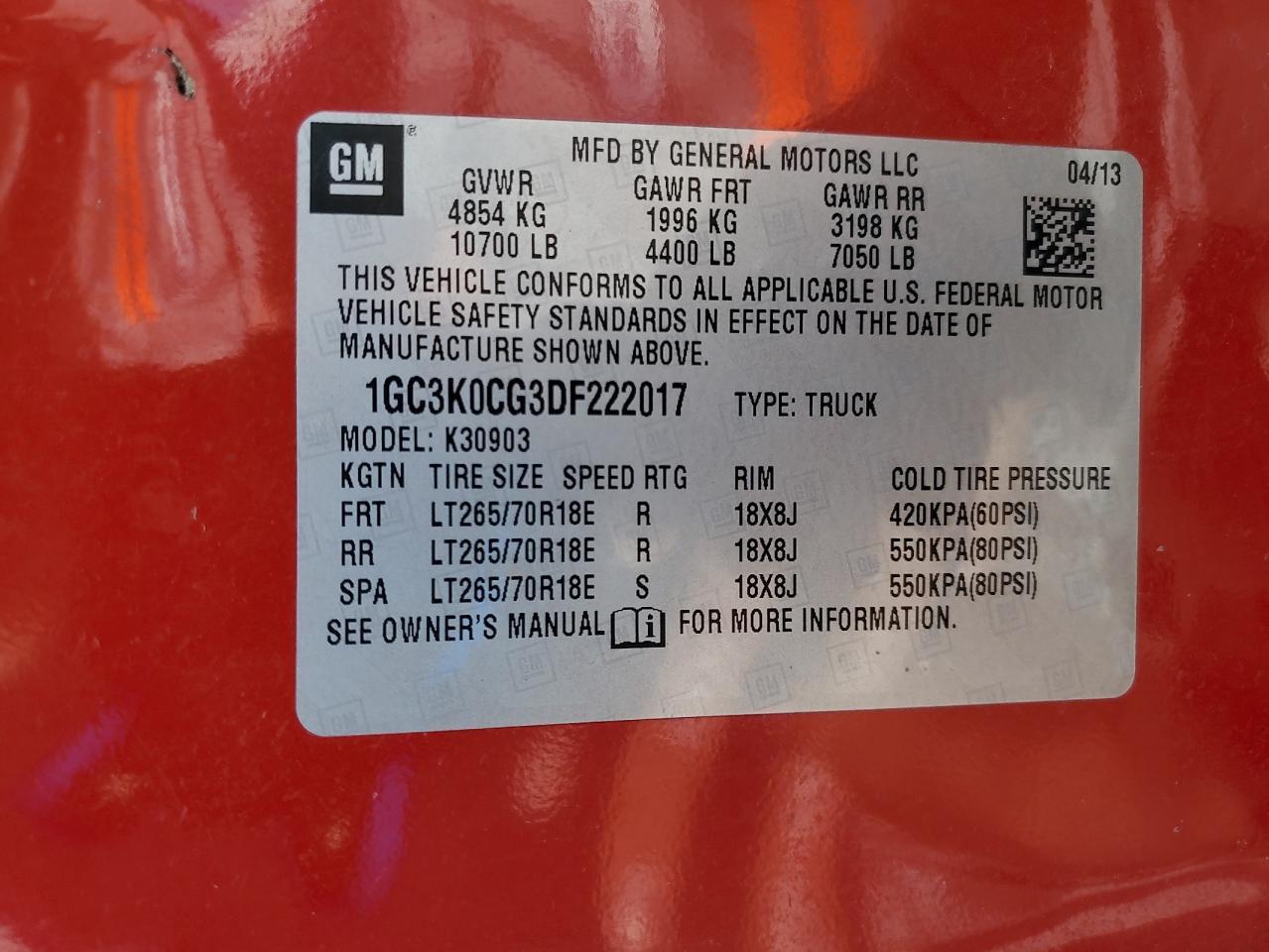 2013 CHEVROLET Silverado