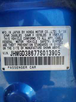 2007 HONDA FIT